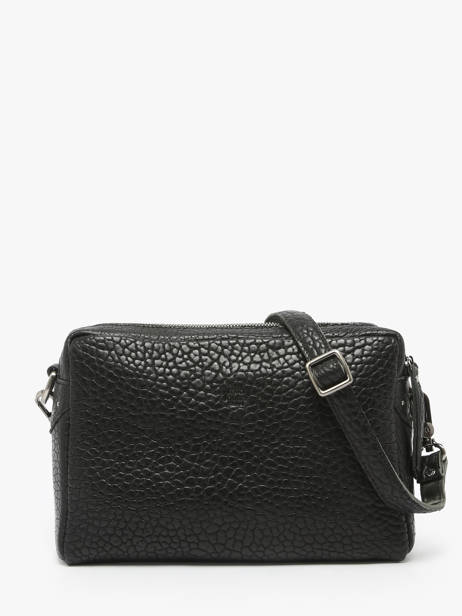 Cross Body Tas Vintage Leder Mila louise Zwart vintage 23673LE ander zicht 3